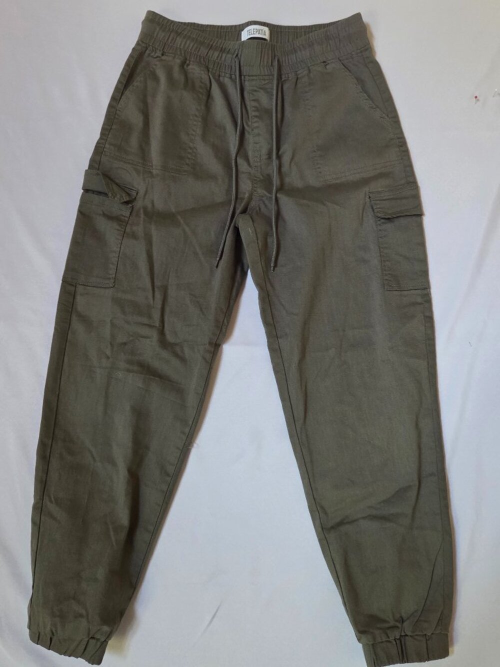 Telepatía Olive Green Cargo Joggers